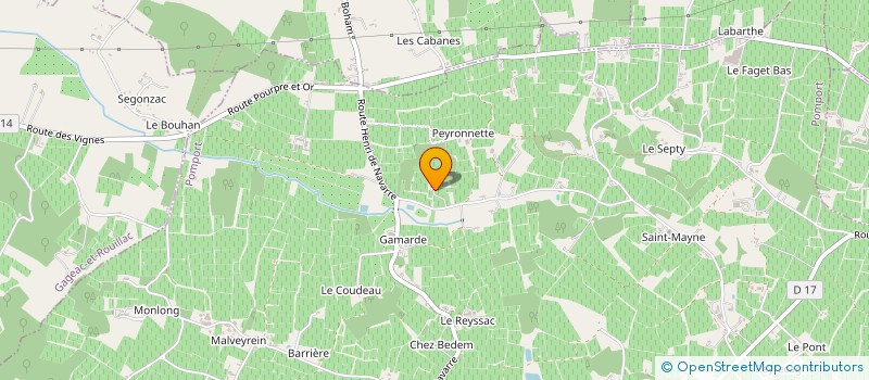 localisation de l'entreprise MADAME MATHILDE LABAYE  POMPORT