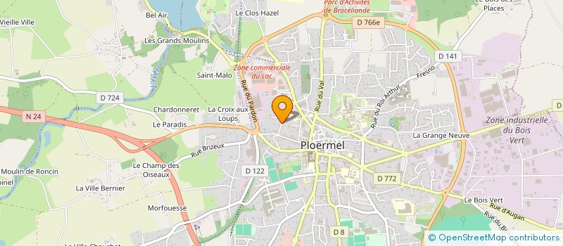 localisation de l'entreprise MADAME MATHILDE LABOUREAU  PLOERMEL