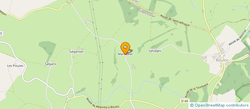 localisation de l'entreprise MADAME MATHILDE LACAZE  SALLES-CURAN