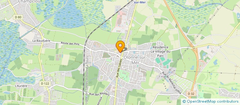 localisation de l'entreprise MADAME MATHILDE LACZNY  LES SABLES D'OLONNE