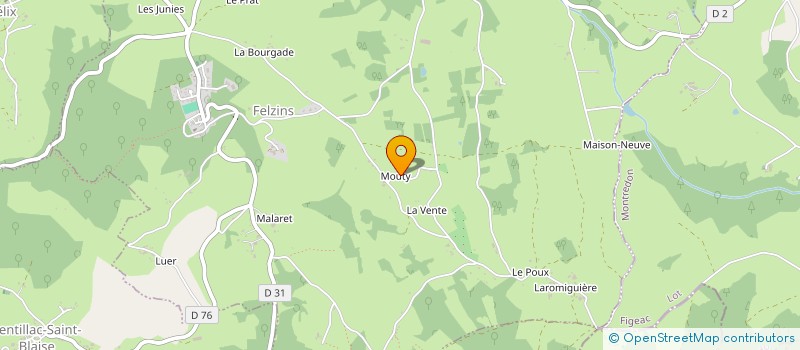 localisation de l'entreprise MADAME MATHILDE LAFON  BAGNAC-SUR-CELE