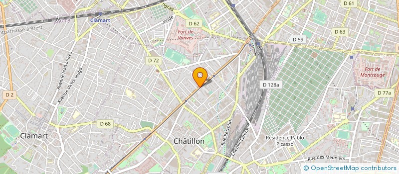 localisation de l'entreprise MADAME MATHILDE LAFRANQUE à CHATILLON