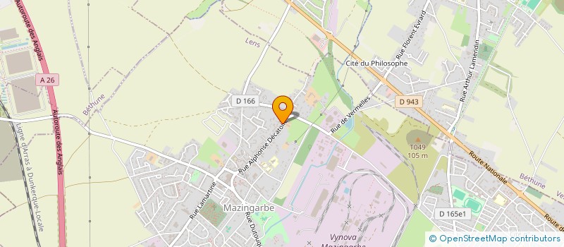 localisation de l'entreprise MADAME MATHILDE LALOY  MAZINGARBE