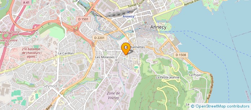 localisation de l'entreprise MADAME MATHILDE LAMAUD à ANNECY