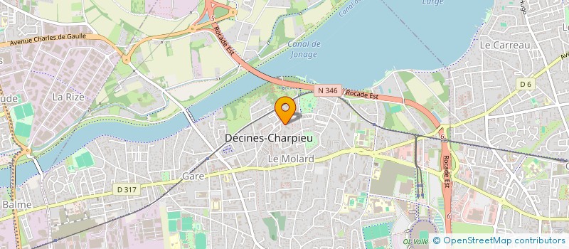 localisation de l'entreprise MADAME MATHILDE LANGLET  DECINES-CHARPIEU