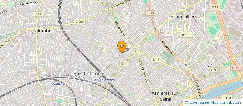 localisation de l'entreprise MADAME MATHILDE LANGLOIS DE BAZILLAC à BOIS-COLOMBES