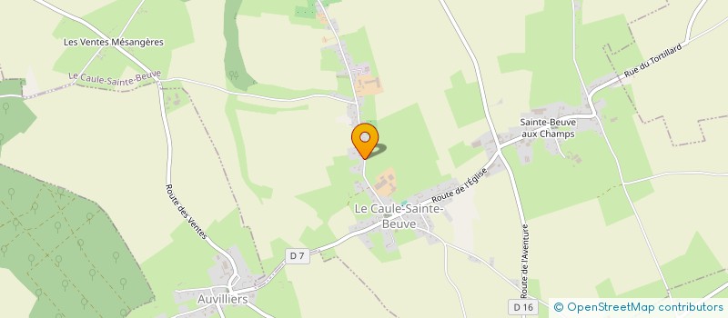 localisation de l'entreprise MADAME MATHILDE LARBI  LE CAULE-SAINTE-BEUVE