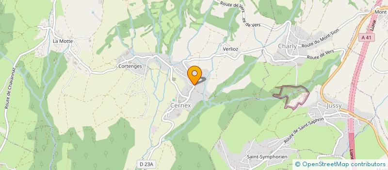 localisation de l'entreprise MADAME MATHILDE LAROUSSI  CERNEX