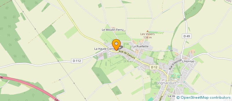 localisation de l'entreprise MADAME MATHILDE LATOUR à VIGNACOURT