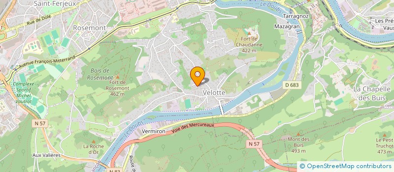 localisation de l'entreprise MADAME MATHILDE LAULT  BESANCON