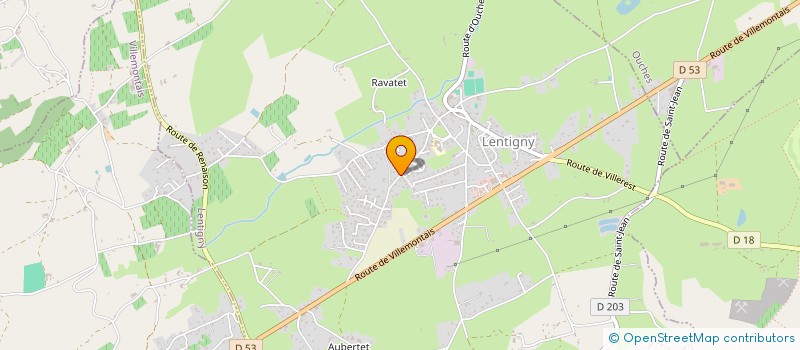 localisation de l'entreprise MADAME MATHILDE LAVERT  LENTIGNY