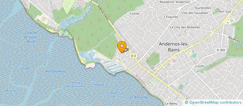 localisation de l'entreprise MADAME MATHILDE LAVIELLE  ANDERNOS-LES-BAINS