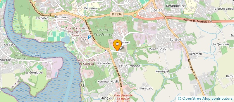 localisation de l'entreprise MADAME MATHILDE LE BRAS à QUIMPER