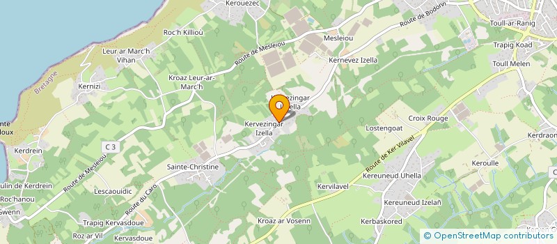 localisation de l'entreprise MADAME MATHILDE LE CAM  PLOUGASTEL-DAOULAS