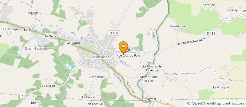 localisation de l'entreprise MADAME MATHILDE LE GLOANIC  PLUMERGAT