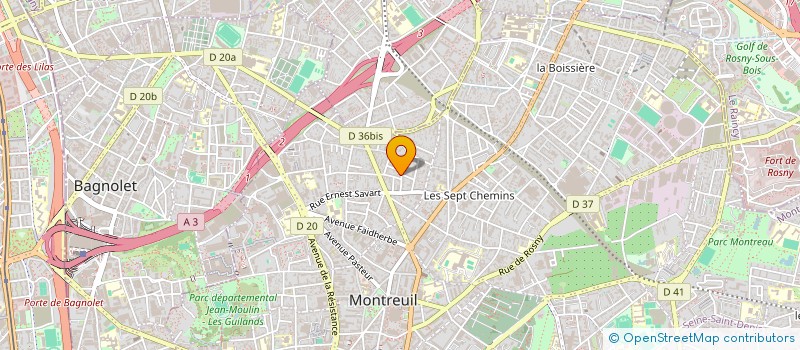localisation de l'entreprise MADAME MATHILDE LE GOFF à MONTREUIL