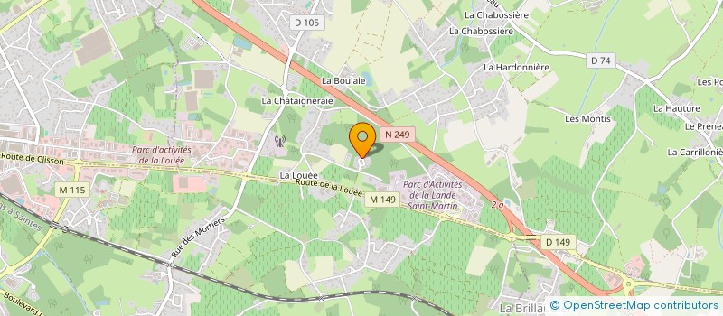 localisation de l'entreprise MADAME MATHILDE LE MAITRE  HAUTE-GOULAINE