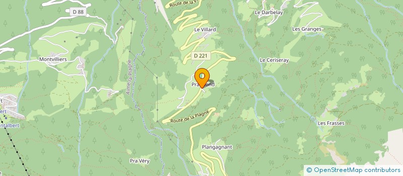 localisation de l'entreprise MADAME MATHILDE LE MOULLEC  LA PLAGNE TARENTAISE