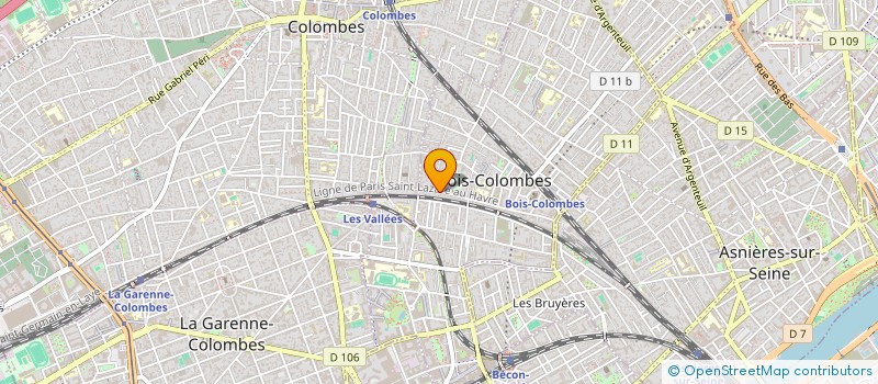 localisation de l'entreprise MADAME MATHILDE LE RUYET à BOIS-COLOMBES