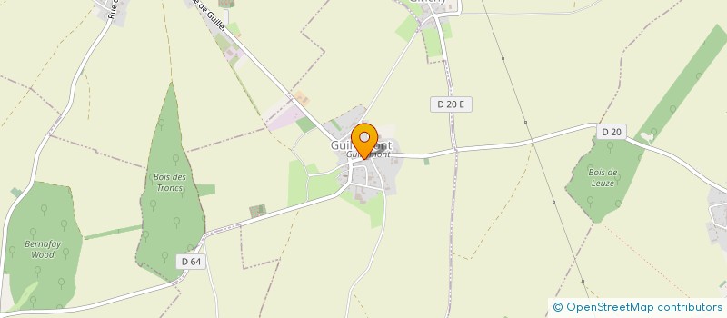 localisation de l'entreprise MADAME MATHILDE LEBOUCQ à GUILLEMONT