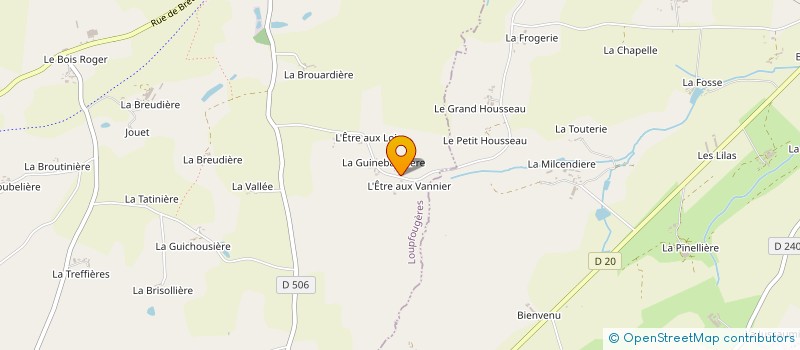 localisation de l'entreprise MADAME MATHILDE LECAT  LOUPFOUGERES