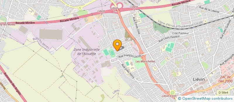 localisation de l'entreprise MADAME MATHILDE LECONTE  LIEVIN