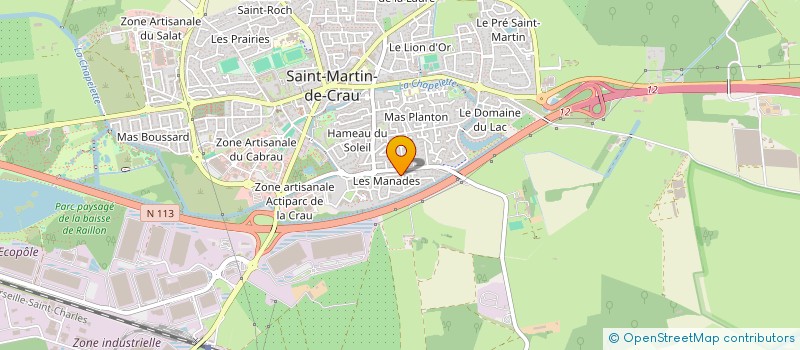 localisation de l'entreprise MADAME MATHILDE LECORNE à SAINT MARTIN DE CRAU