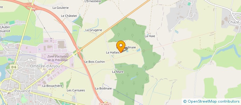 localisation de l'entreprise MADAME MATHILDE LEFEBVRE à OMBREE D'ANJOU