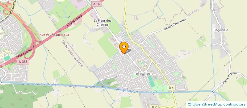 localisation de l'entreprise MADAME MATHILDE LELEU à TETEGHEM-COUDEKERQUE-VILLAGE