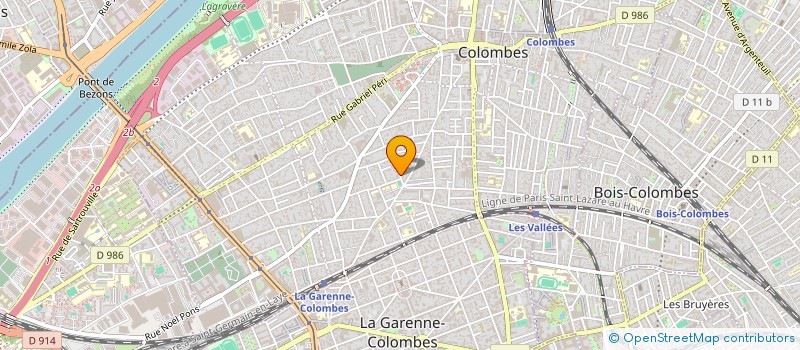 localisation de l'entreprise MADAME MATHILDE LELIEVRE à COLOMBES