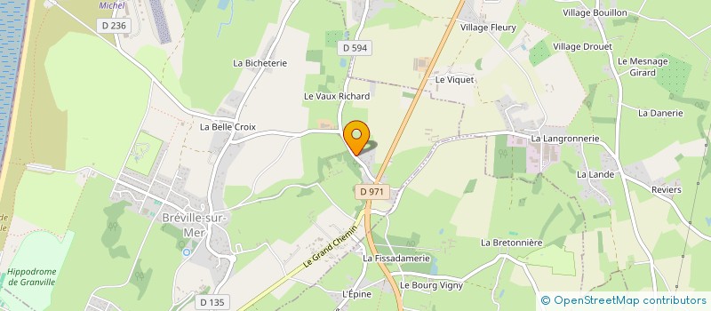 localisation de l'entreprise MADAME MATHILDE LEMIERE  BREVILLE-SUR-MER