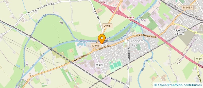 localisation de l'entreprise MADAME MATHILDE LENGLART  ERQUINGHEM-LYS