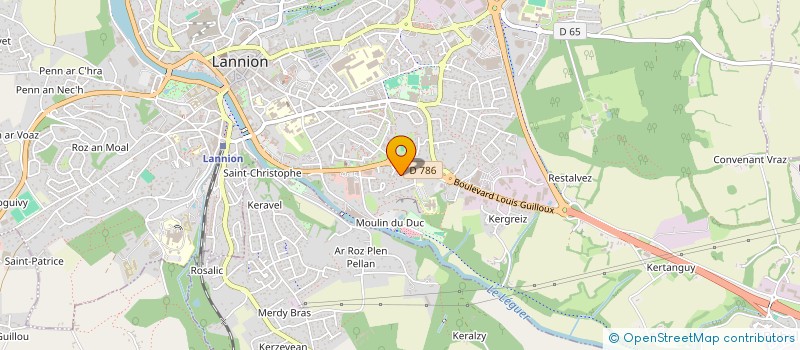 localisation de l'entreprise MADAME MATHILDE LENGLET  LANNION