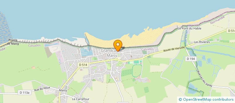 localisation de l'entreprise MADAME MATHILDE LEPARQUIER  GRANDCAMP-MAISY