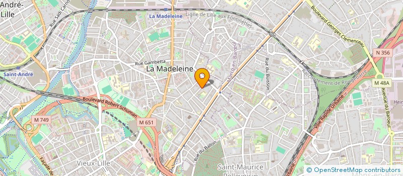 localisation de l'entreprise MADAME MATHILDE LIEURY à LA MADELEINE