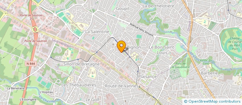 localisation de l'entreprise MADAME MATHILDE LOAREC à ORVAULT