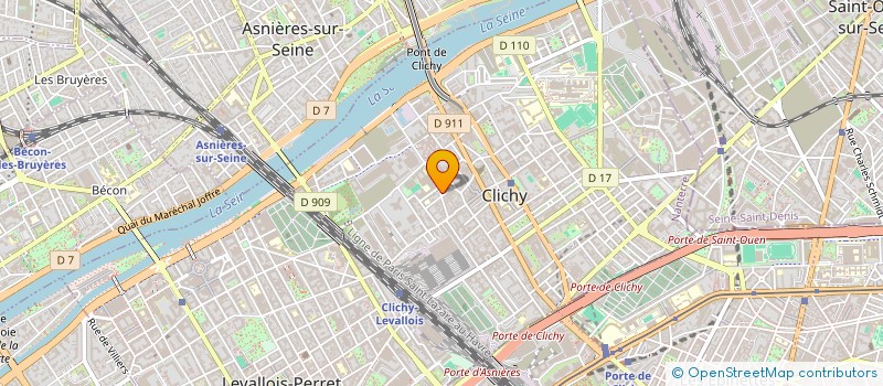 localisation de l'entreprise MADAME MATHILDE LORIGUET à CLICHY