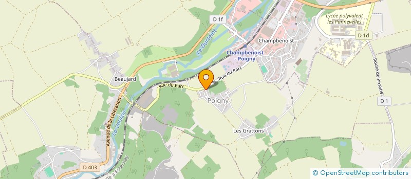 localisation de l'entreprise MADAME MATHILDE LOURENCO à POIGNY