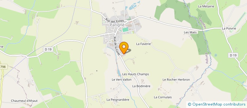 localisation de l'entreprise MADAME MATHILDE MAGDELAINE  PARIGNE