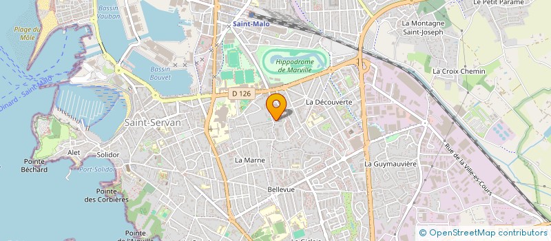localisation de l'entreprise MADAME MATHILDE MAILLARD  SAINT-MALO