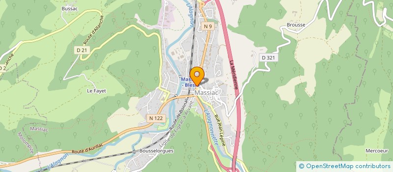 localisation de l'entreprise MADAME MATHILDE MAILLOT à MASSIAC