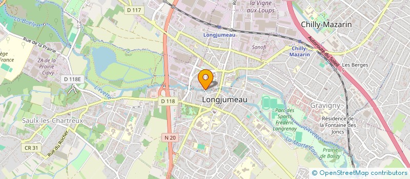 localisation de l'entreprise MADAME MATHILDE MANCEAU à LONGJUMEAU