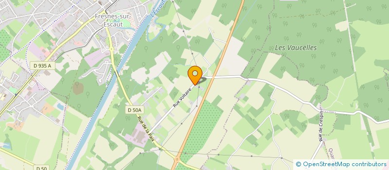 localisation de l'entreprise MADAME MATHILDE MARECAUX  FRESNES-SUR-ESCAUT