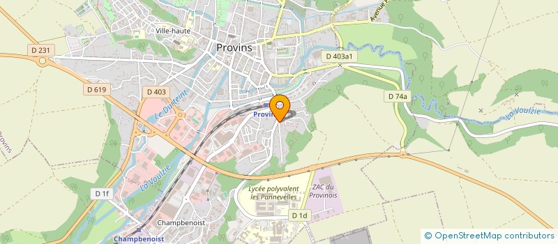 localisation de l'entreprise MADAME MATHILDE MARINNE  PROVINS