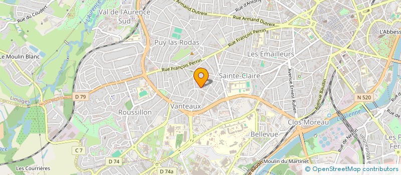 localisation de l'entreprise MADAME MATHILDE MARTIN  LIMOGES