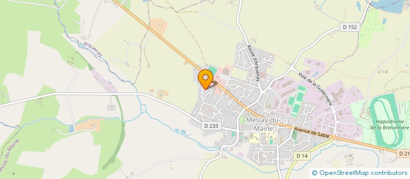 localisation de l'entreprise MADAME MATHILDE MARTIN  MESLAY-DU-MAINE