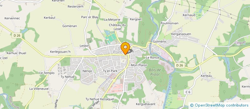 localisation de l'entreprise MADAME MATHILDE MAUGERE  PONT-SCORFF