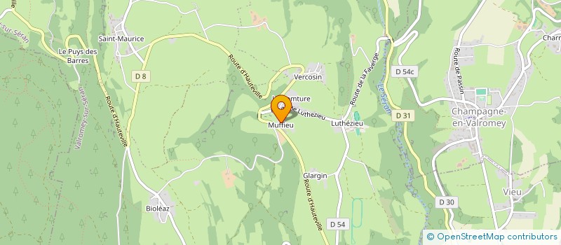localisation de l'entreprise MADAME MATHILDE MAUREL à VALROMEY-SUR-SERAN