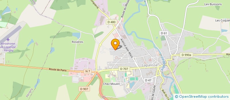 localisation de l'entreprise MADAME MATHILDE MAURICE  LAPALISSE