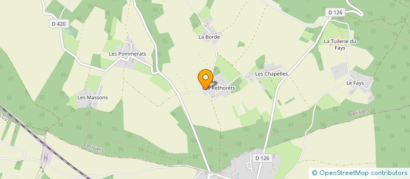 localisation de l'entreprise MADAME MATHILDE MAURY  CERISIERS